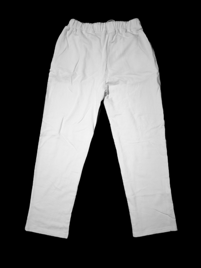 "Ascension" Cuffless Joggers in White